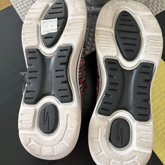 Skechers Go Walk Air Cooled Arch Fit Slip-On Sneakers Women’s 8 Multicolor EUC - Picture 4 of 7